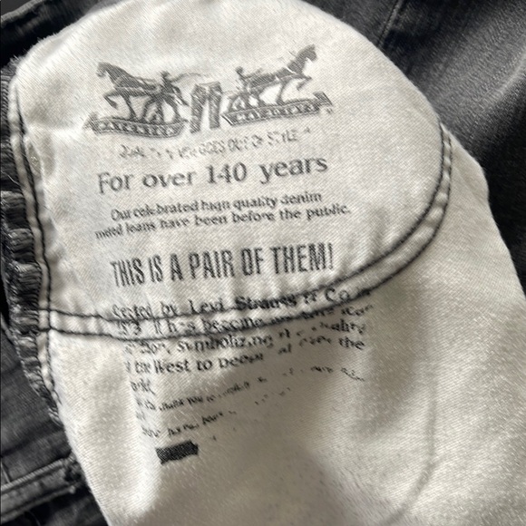 Levis 511 Slim Fit Jeans Size 34x30 In Faded Black - Picture 5 of 11